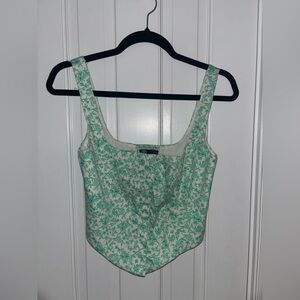 ZARA poplin corset top